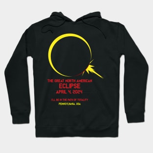 Eclipse 2024 Pennsylvania, USA Hoodie